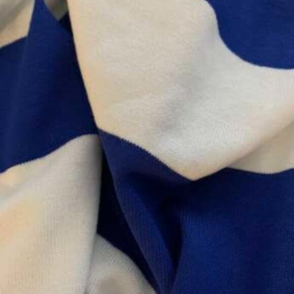 Casual Colorblock stripes open front long Cardigan BLUE - Picture 6 of 7